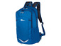 Ein blauer Rucksack mit Netzpanels.