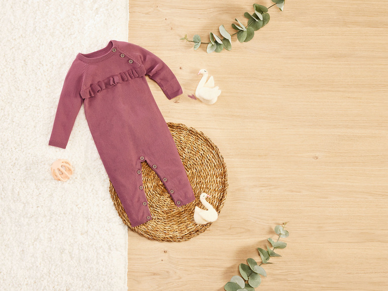 Gehe zu Vollbildansicht: lupilu® Baby Strickoverall aus reiner Bio-Baumwolle - Bild 9
