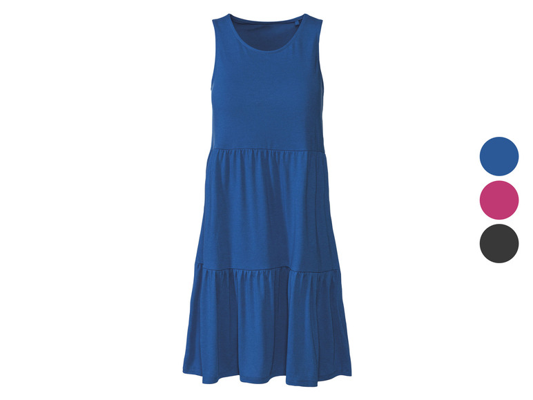 Gehe zu Vollbildansicht: esmara® Damen Kleid, kurz, mit modischen Volants - Bild 1