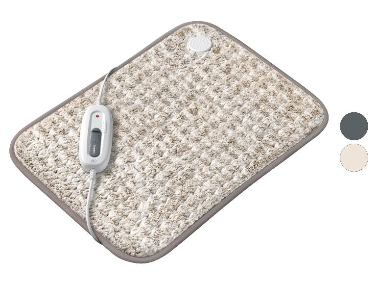 Flauschige Heizdecke mit Fernbedienung und Wärmeeinstellungen.