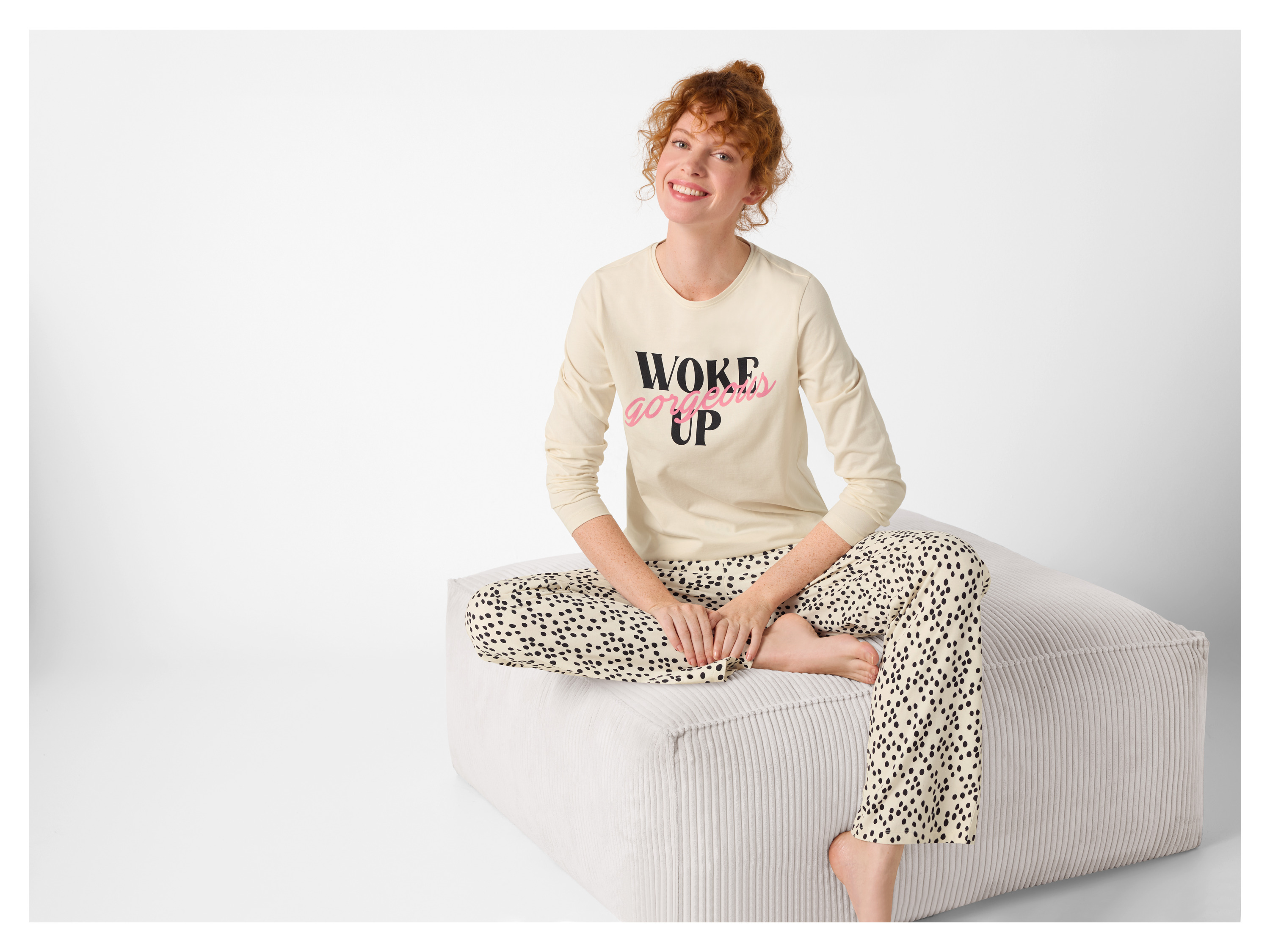 Thumbnail - esmara® Damen Pyjama (Weiß, L(44/46))