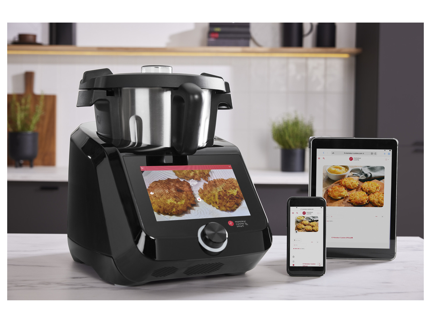 SILVERCREST® Monsieur Cuisine Smart BLACK EDITION »SKM…