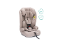 Beiger Kindersitz, geeignet von 9 Monaten bis 76-150 cm.