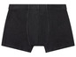 Schwarze Baumwollboxershorts.