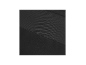 Schwarzer Stoff und Lederimitat mit diagonaler Naht