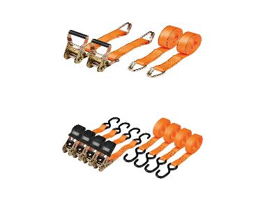 ULTIMATE SPEED® Schwerlast-Ratschenspanngurte-Set, 2-teilig / Ratschenspanngurte-Set, 4-teilig