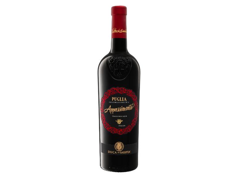 Duca di Sasseta Appassimento Puglia IGT halbtrockener Rotwein.