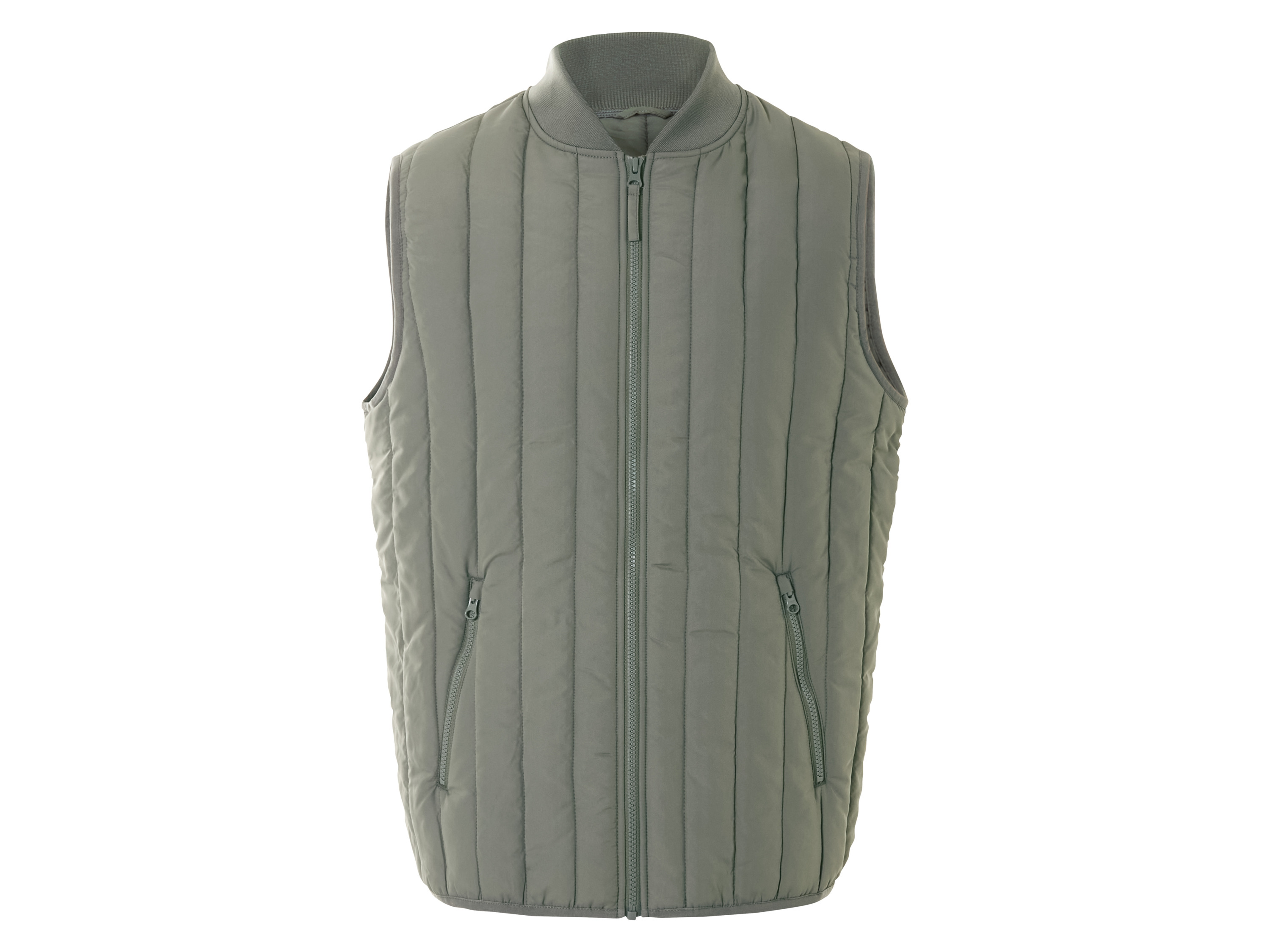 LIVERGY® Herren Weste (Grün, XL (56/58))““ | marine Muster: – Detail: mit durchgehendem Reißverschluss