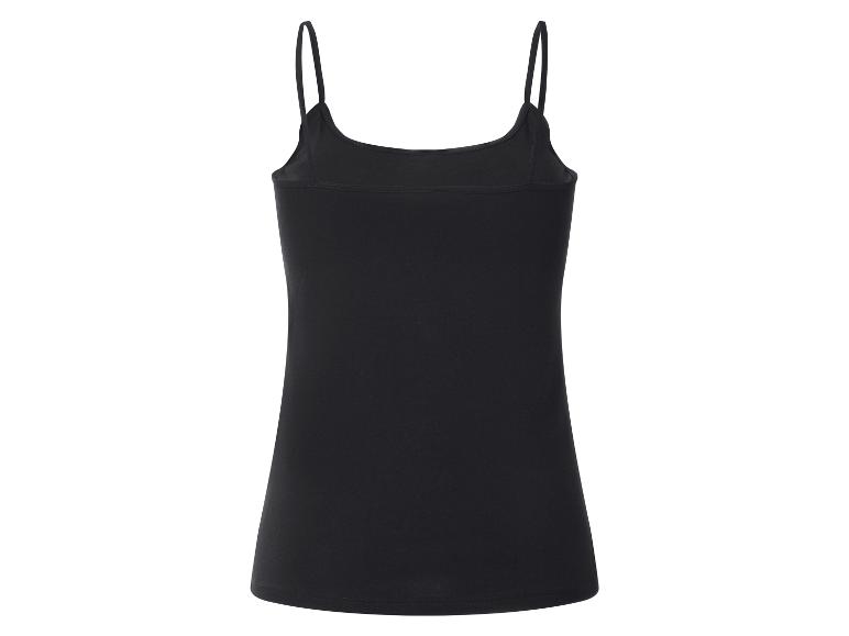 Schwarzes Damen-Spaghettiträger-Top.