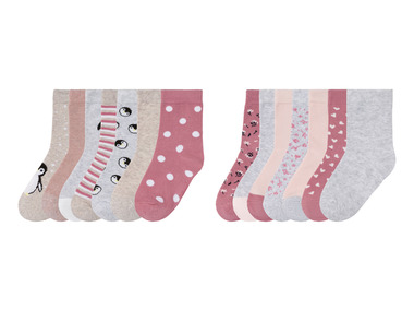 LUPILU® Kleinkinder Mädchen Socken, 7 Paar, mit Bio-Baumwolle