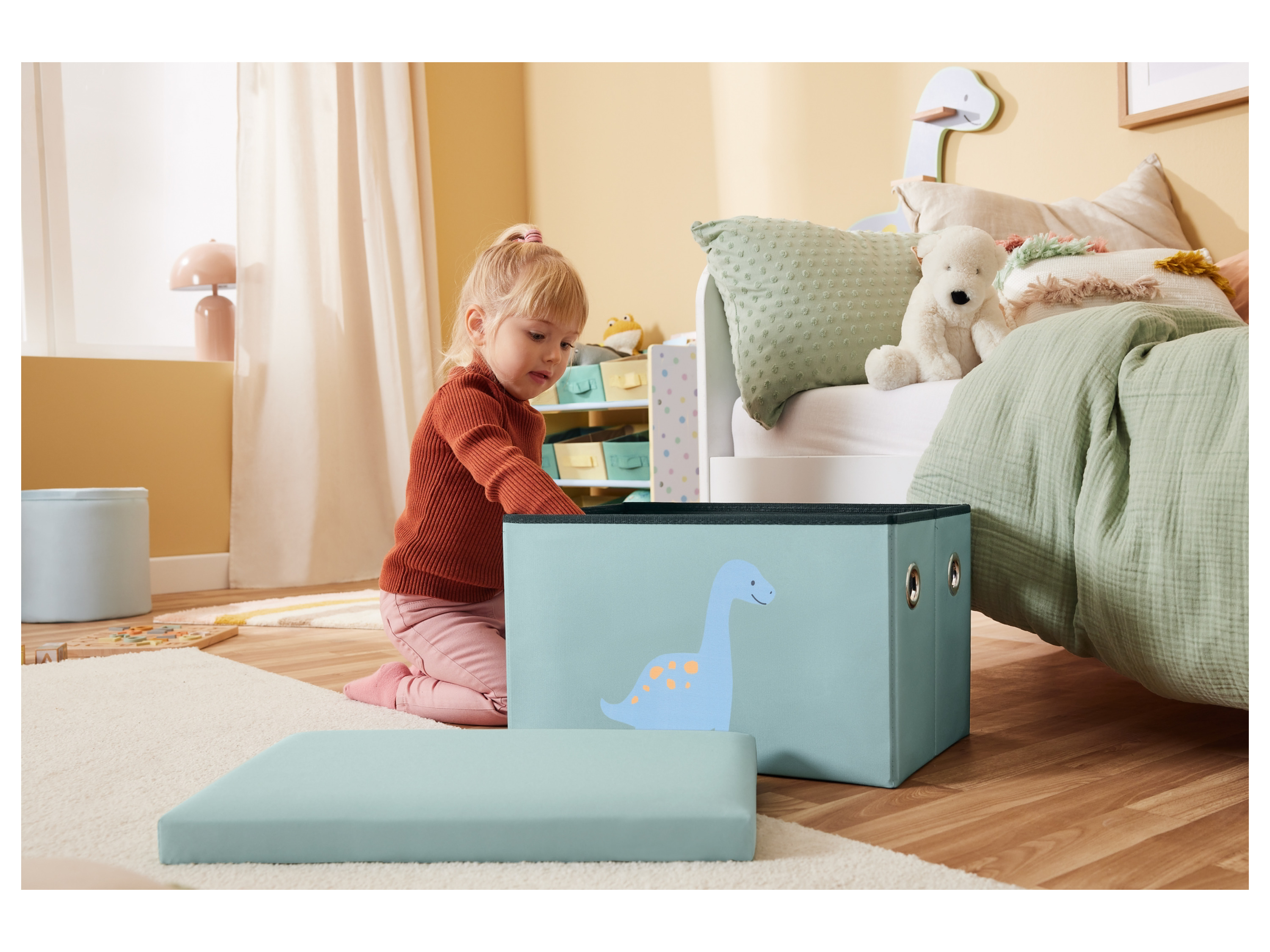 Thumbnail - LIVARNO home Kinder Sitztruhe (Dino)