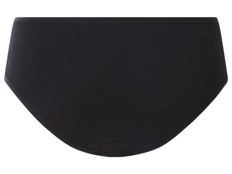 Schwarzer Damen-Baumwollslip, Rückansicht