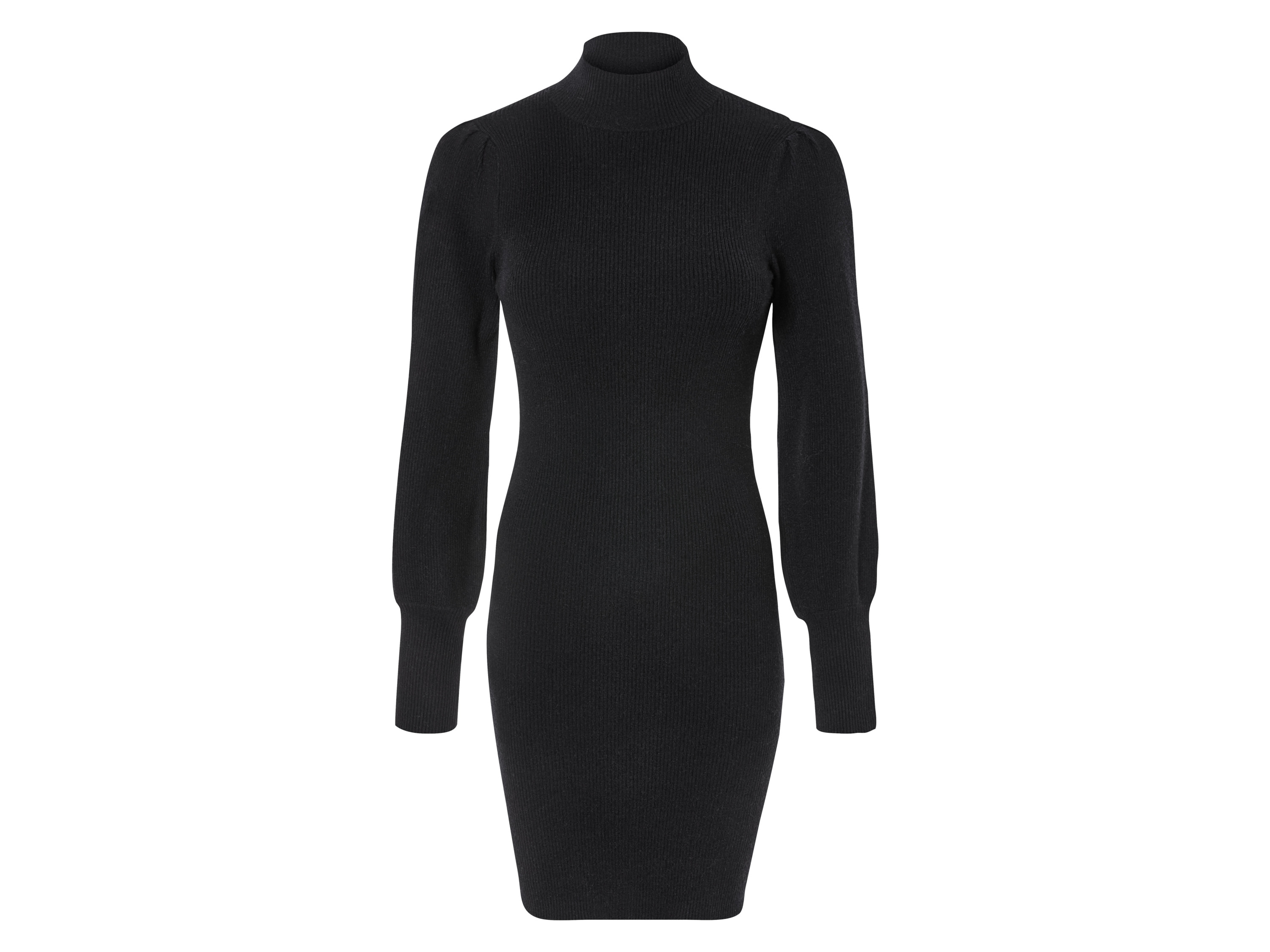ESMARA® Damen Strickkleid (Schwarz, XS(32/34))