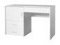 Weißer Schreibtisch mit Schrank und zwei Schubladen
