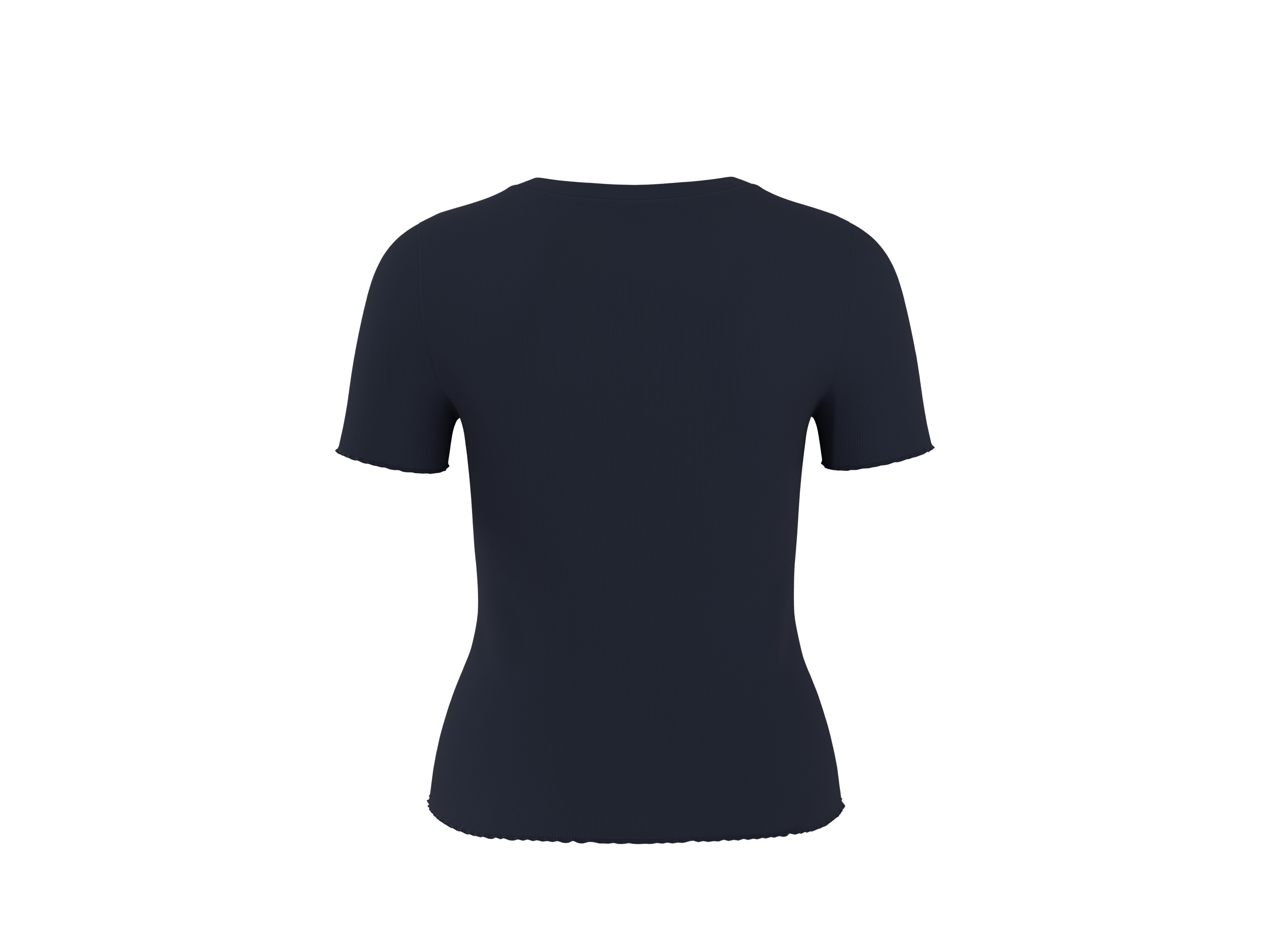 Thumbnail - esmara® Damen T-Shirt Rippe (Navy, L(44/46))