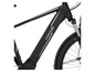 Ein schwarzes Fischer E-Bike mit einer Vorderradgabel.
