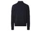 Herren-Strickjacke in Dunkelblau mit Reißverschluss, Rückansicht