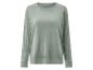Damen-Plüsch-Langarmshirt in Minzfarbe