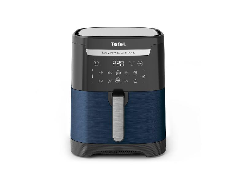 Tefal Easy Fry & Grill XXL Heißluftfritteuse und Grill in Blau und Schwarz.