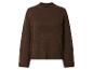 Brauner Strickpullover mit Stehkragen