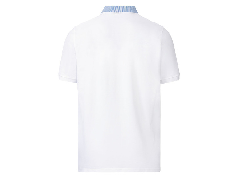 Gehe zu Vollbildansicht: LIVERGY® Herren Poloshirt, gerade geschnitten, mit kleinen Seitenschlitzen - Bild 3