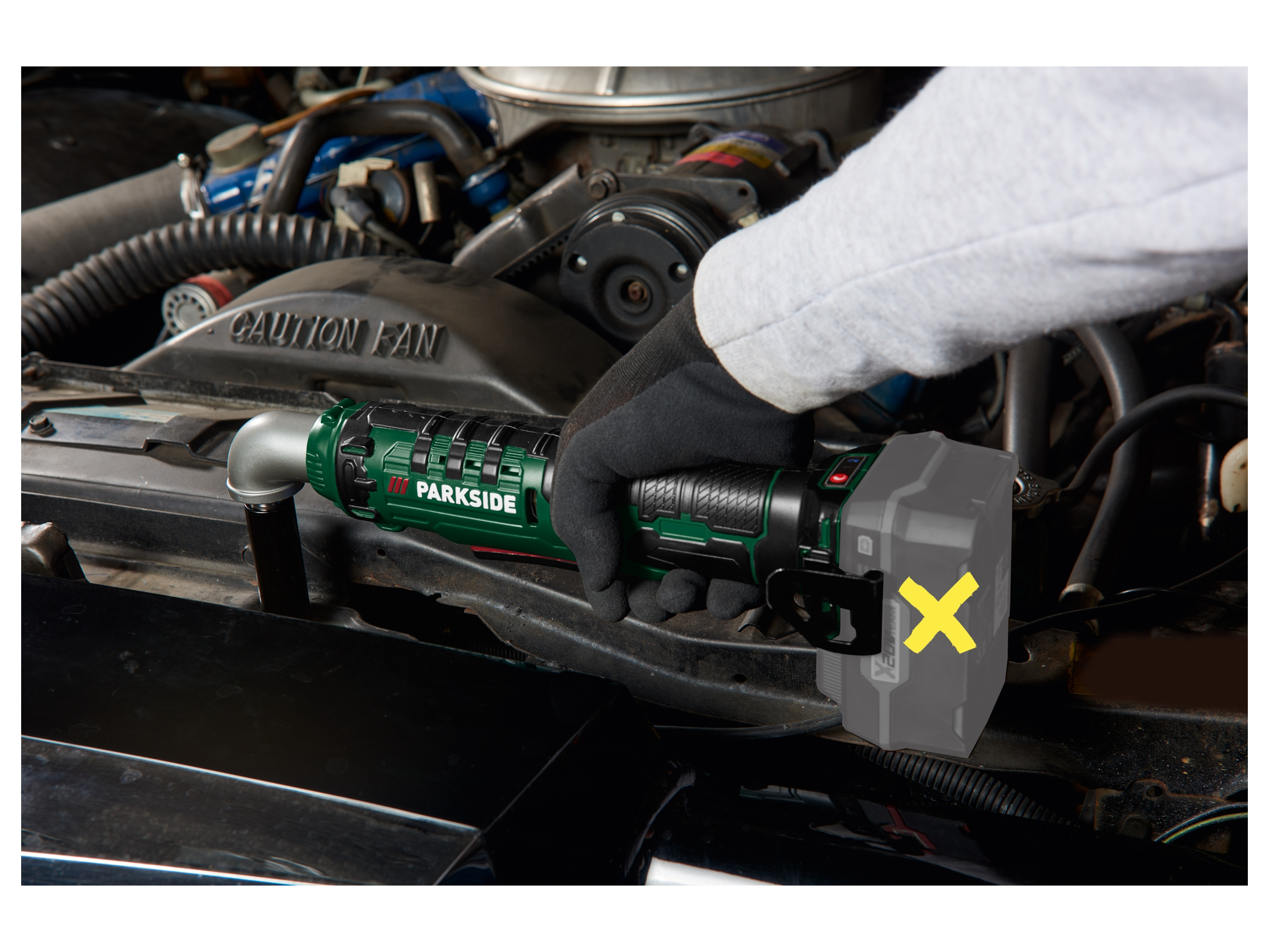 Thumbnail - PARKSIDE® 20 V Akku-Winkelschlagschrauber »PAWS 20 A1«, ohne Akku und Ladegerät