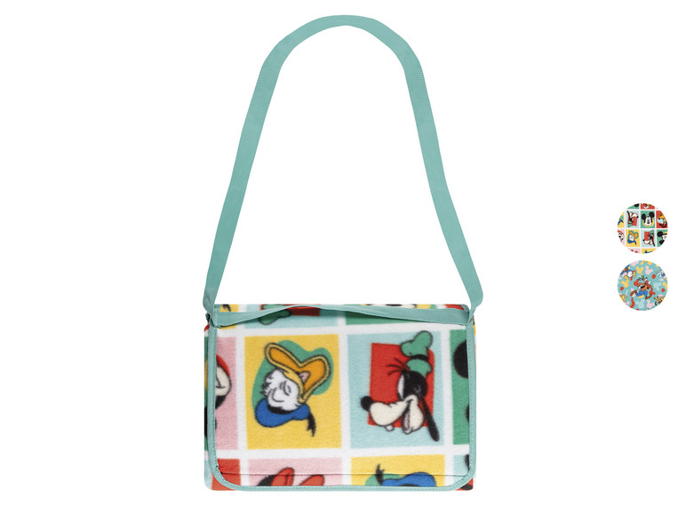 Eine Disney Picknickdecke mit Goofy und Donald Duck