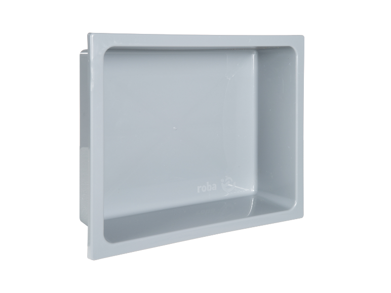 Roba Duschregal aus Kunststoff in Grau.