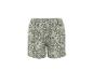 Grüne Shorts mit weißem Blumenmuster