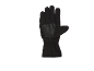 Schwarzer Handschuh mit rutschfester Handfläche.