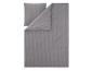 Graues gestreiftes Bettwäsche-Set mit Kissenbezug