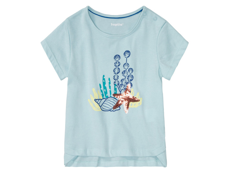 Gehe zu Vollbildansicht: lupilu® Kleinkinder Mädchen T-Shirts, 3 Stück, aus reiner Baumwolle - Bild 10