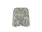 Grüne Shorts mit weißem Blumenmuster
