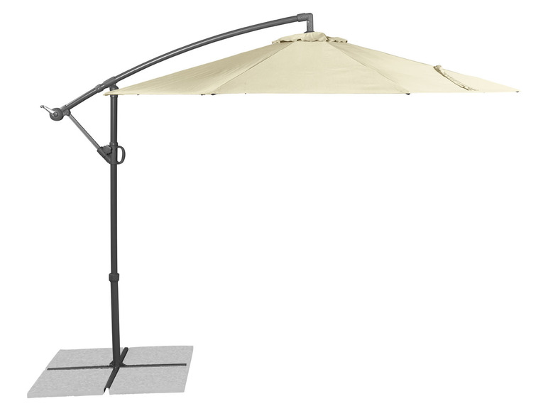 Gehe zu Vollbildansicht: LIVARNO home Ampelschirm, mit verstellbarer Schirmneigung, ecru - Bild 1