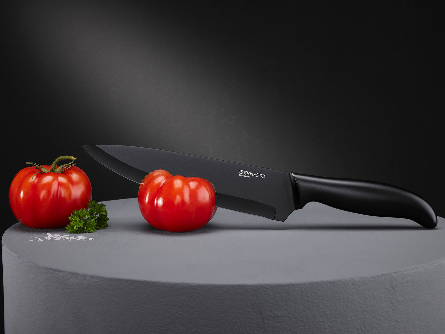 ERNESTO® Messer aus Edelstahl, schwarz | LIDL