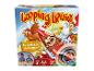 Die Schachtel des Hasbro-Brettspiels Looping Louie mit zwei Kindern, die spielen.
