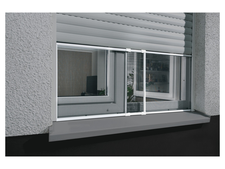 Gehe zu Vollbildansicht: LIVARNO home Alu-Insektenschutz-Schiebefenster, 50 x 70 - 130 cm - Bild 2