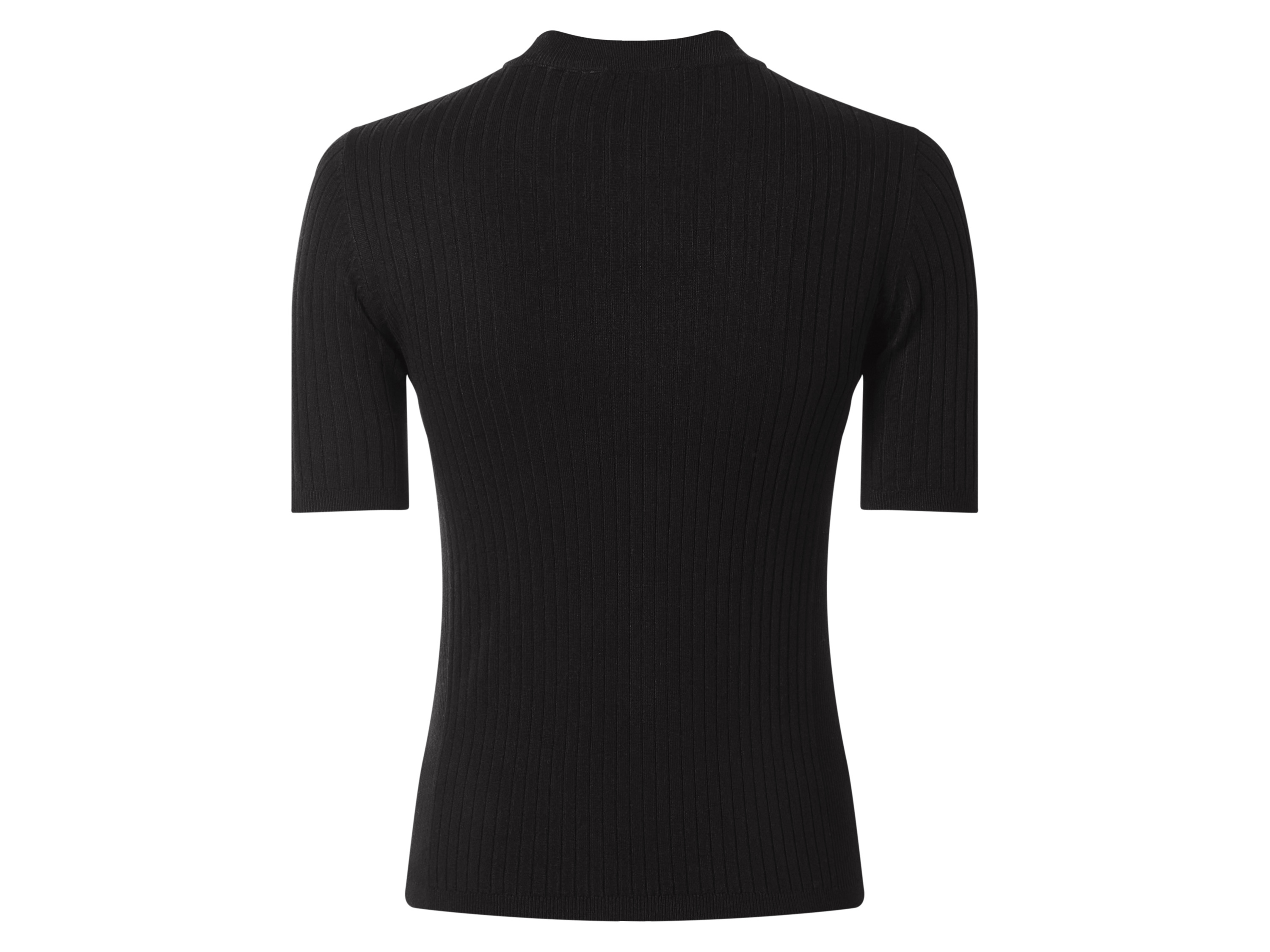 Thumbnail - esmara® Damen Pullover Feinstrick halbarm (Schwarz, L(44/46))