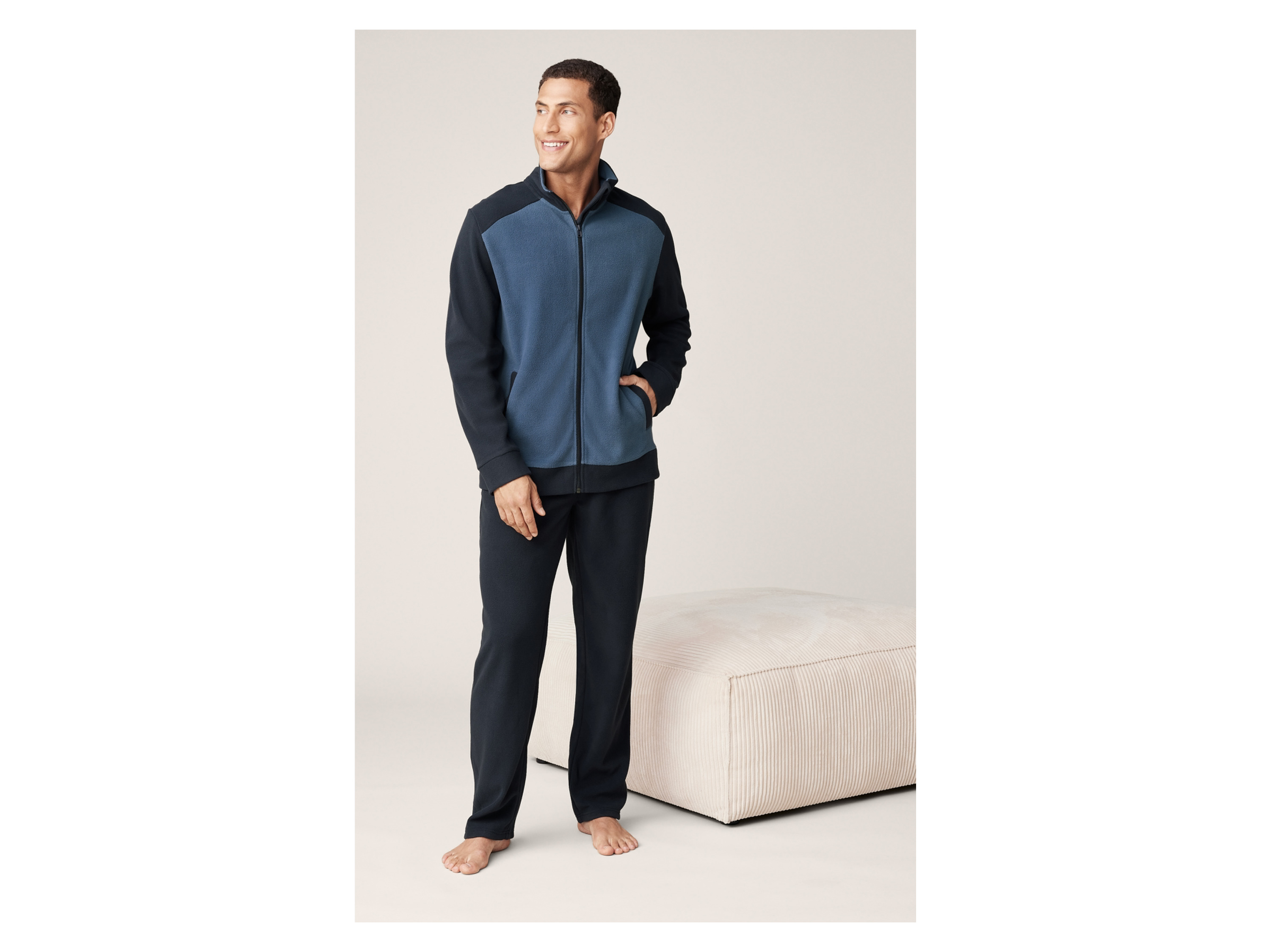 Thumbnail - LIVERGY® Herren Wellnessanzug (Blau, M (48/50))