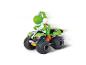 Carrera Mario Kart Spielzeug-Quad mit Yoshi-Spielfigur in Bewegung