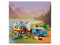 LEGO Camping-Set mit Wohnwagen, Auto und Minifiguren.