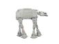 AT-AT Walker Spielzeug in hellgrauen Tönen auf weißem Hintergrund.