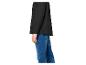 Schwarze Jacke und blaue Jeans, Seitenansicht