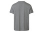 Ein graues T-Shirt mit kurzen Ärmeln.
