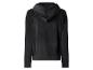 Schwarzer Samt-Hoodie, Rückansicht
