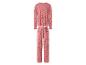 Damen-Pyjama mit Langarmshirt und langer Hose, mit Herzmuster.