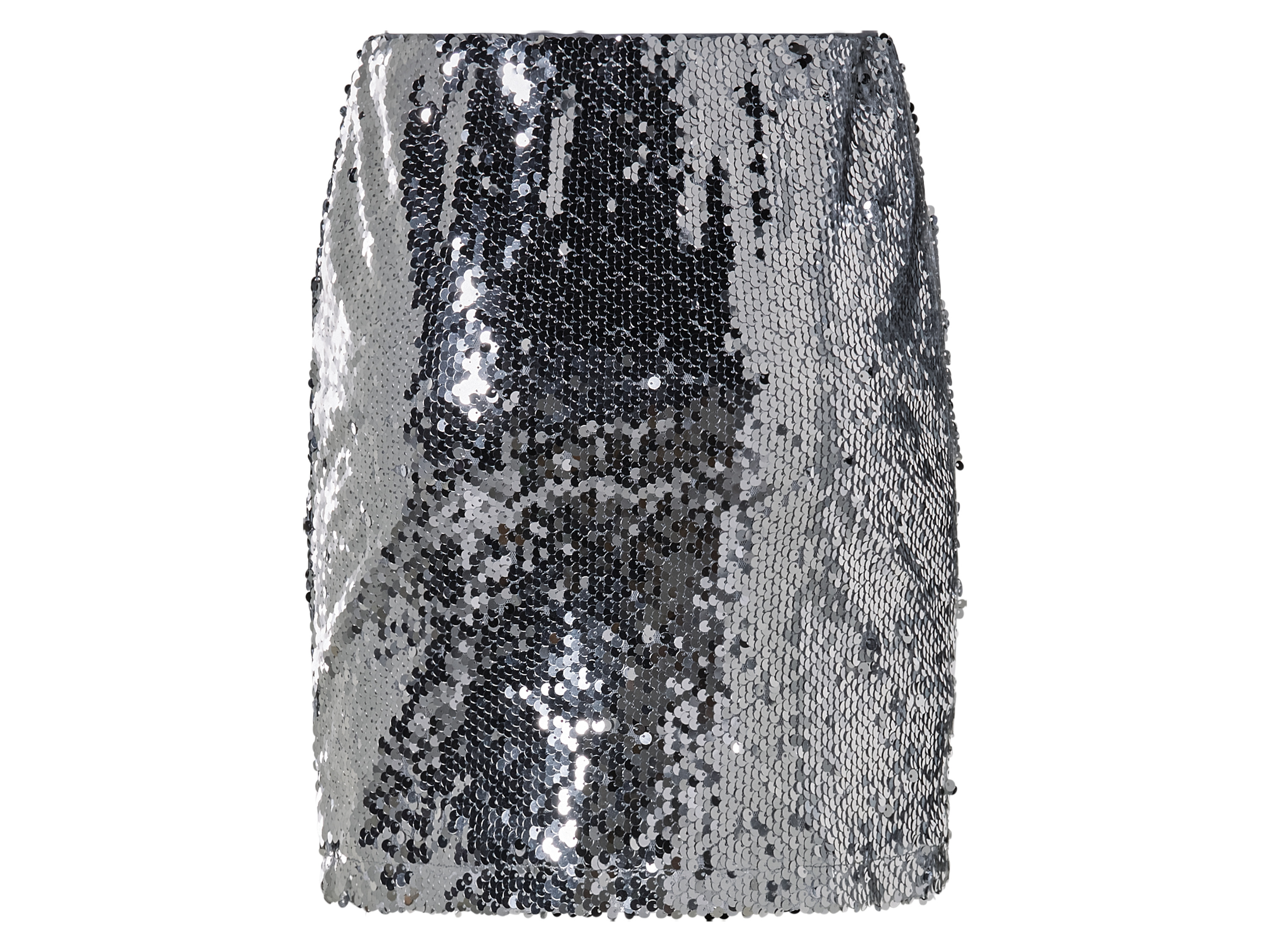 Thumbnail - esmara® Damen Rock Mini Pailletten (Silber, S(36/38))