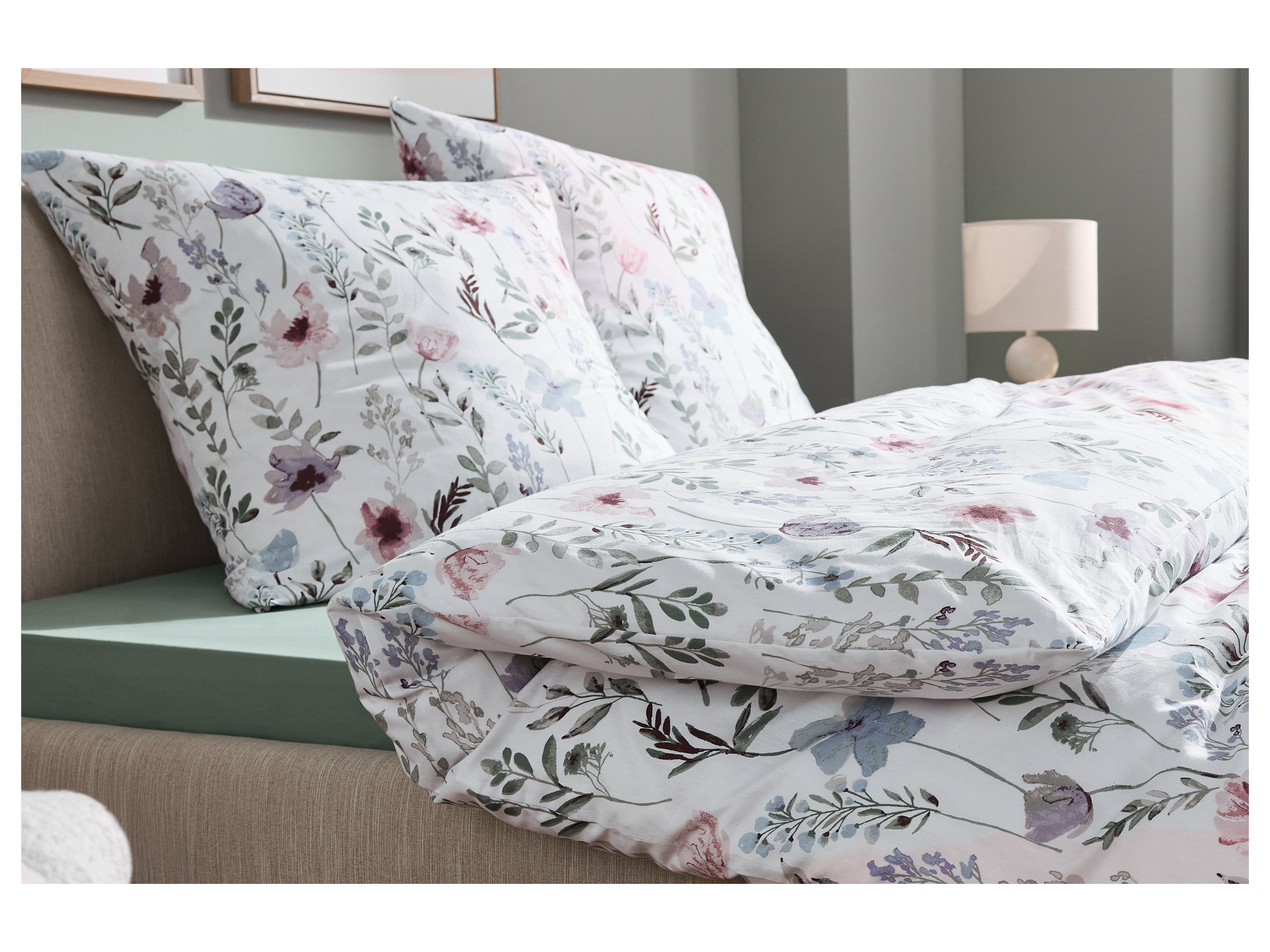 Thumbnail - LIVARNO® Spannbettlaken Jersey  90-100x200 cm (Grün)