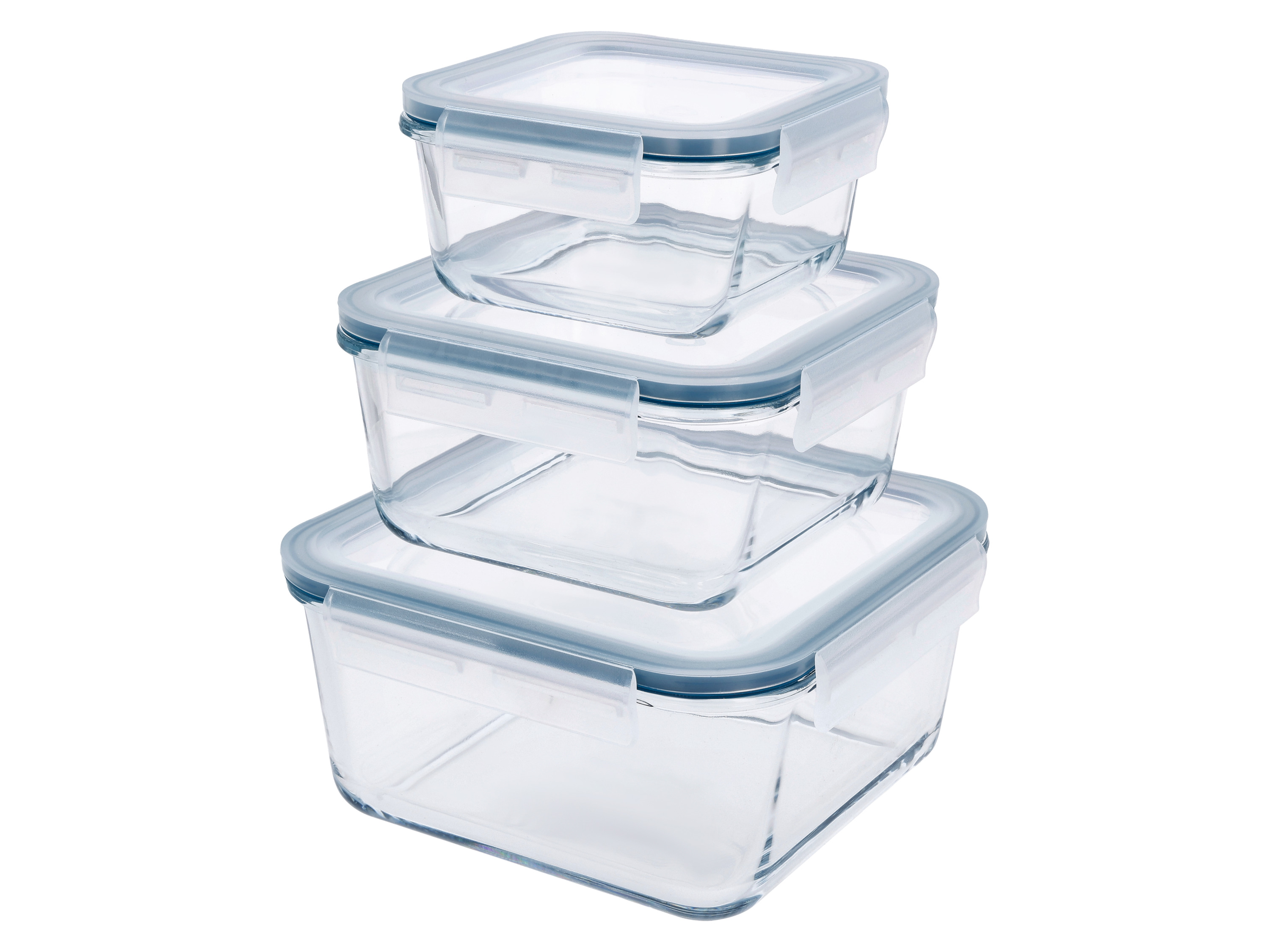 Thumbnail - SILVERCREST® Frischhaltedosen-Sets glas (quadratisch 3er-Set)