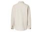 Beige Hemdjacke aus Baumwolltwill, Rückansicht